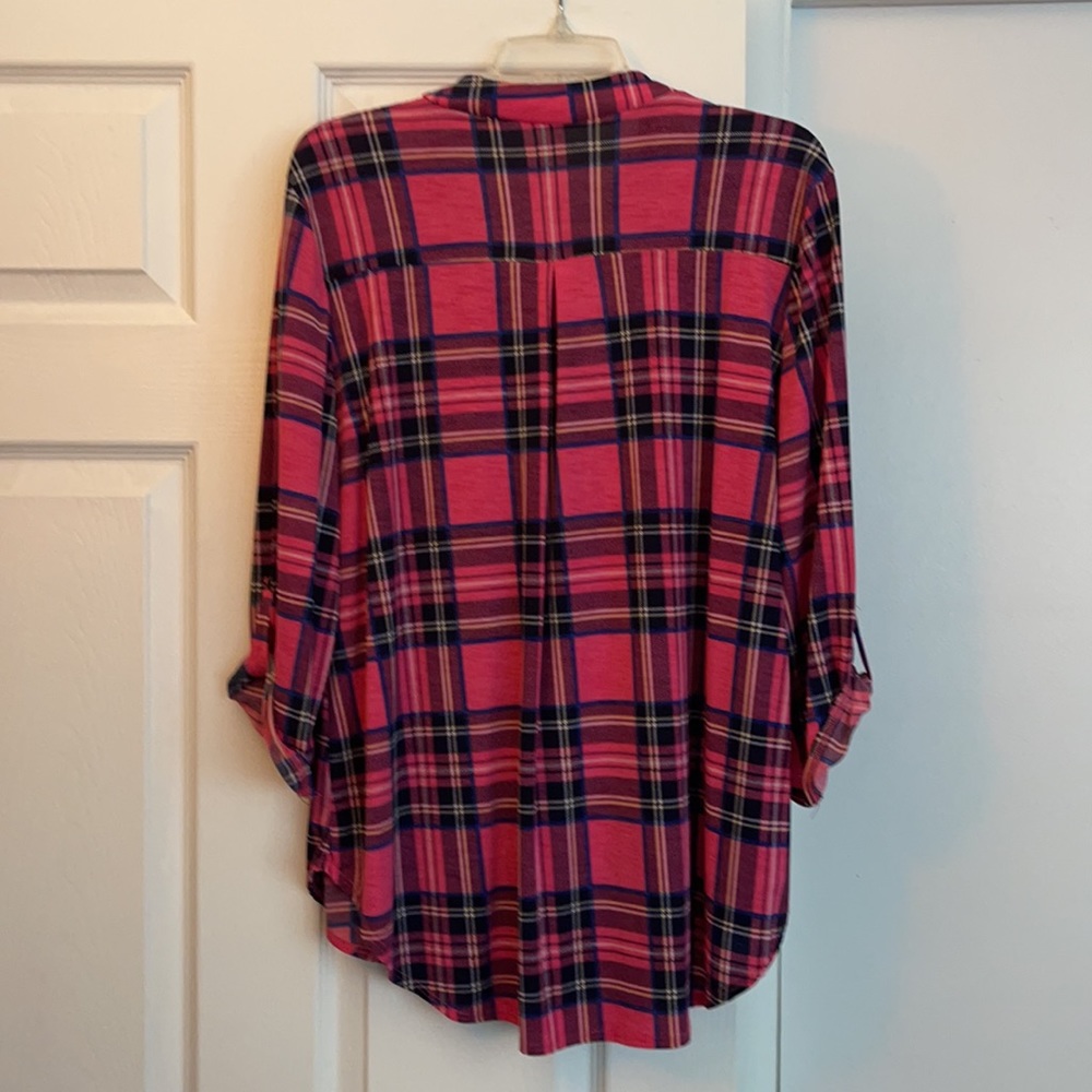 Pink Plaid Top - Picture 2 of 3